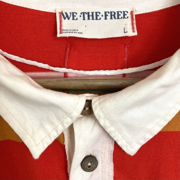 WE THE FREE by FREE PEOPLE Red Hot Summer Tee Tunic Oversized - Picture 5 of 11